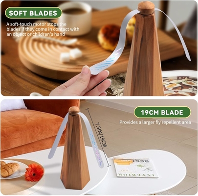 OEM-Design Hersteller Lieferant mit 3 Lüfterblättern UV-Fliegenkiller Sommer frei stehend Fliegenfalle ABS-Fliegenabwehrventilator fournisseur
