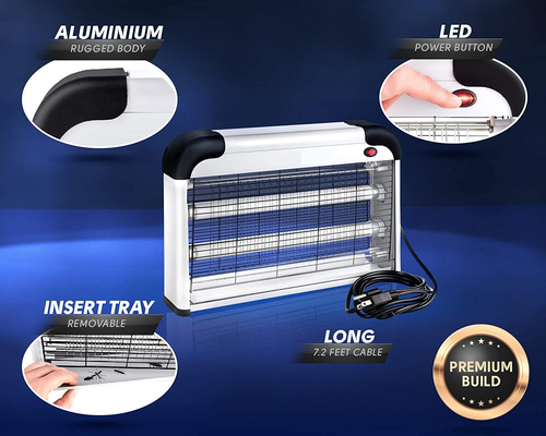 JZ Original 20w Aluminium Elektrische Fliegenfänger Insest Töten Schädlingsbekämpfung Bug Zapper Mücken Killer Lampe für Innenräume fournisseur