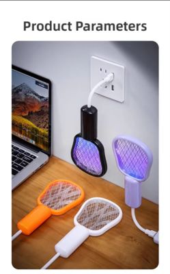 JZ 3 in 1 USB Type Portable Mosquito Lamp with Night Light and High Voltage Swatter Safe Wet Bug Zapper Solid State fournisseur