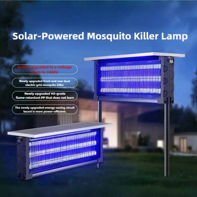 Moderne Solar-Mückenkiller-Lampe Energieeinsparung mit einfach zu reinigenden Elektroschock für den Außenbereich Mückenbekämpfung Bug Zapper fournisseur